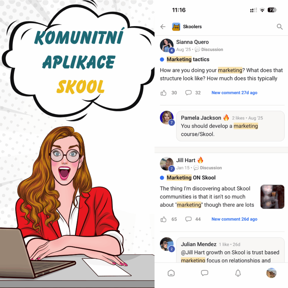 Skool online kurzy komunita